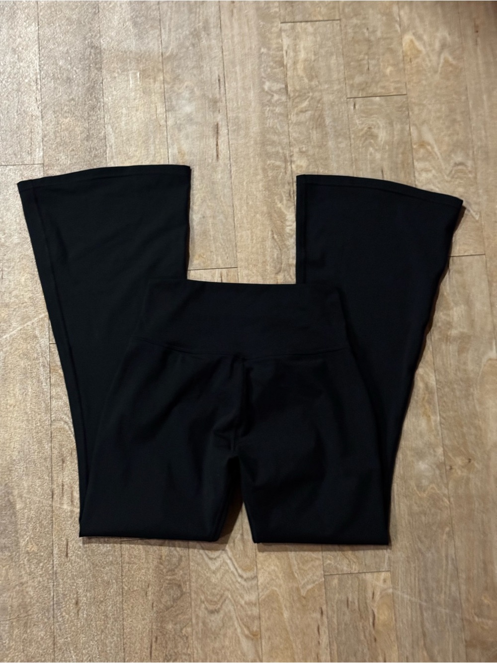 Darc Sport Wolves Black Flare Leggings Black Size Large - Picture 3 of 3